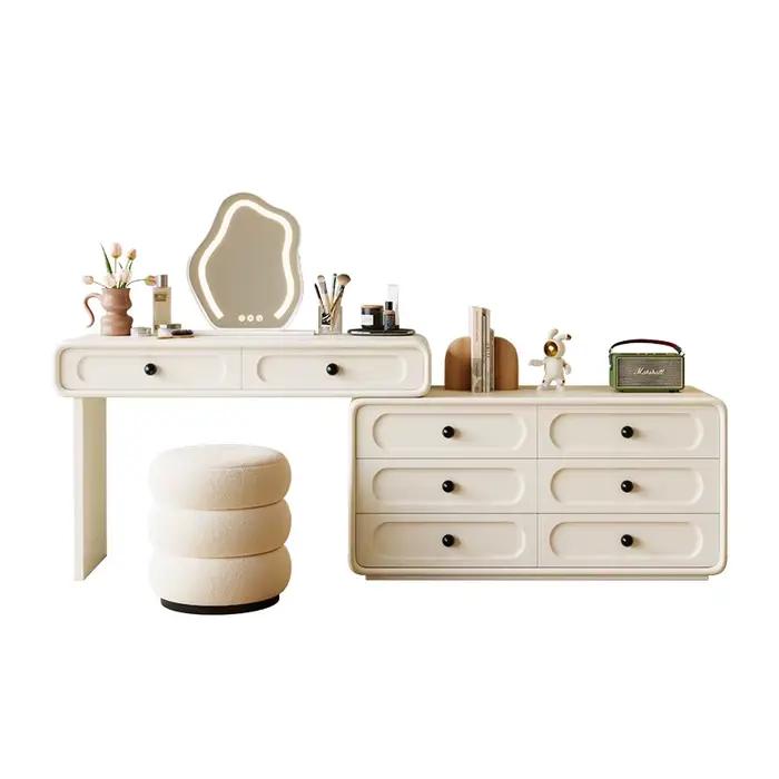 Coiffeuse nordique à la mode Design maquillage moderne luxe vanité Table créative esthétique