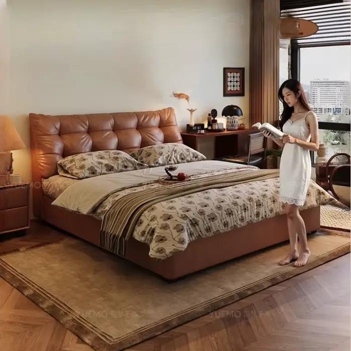 Lit Simple européen Design de beauté plancher nordique château