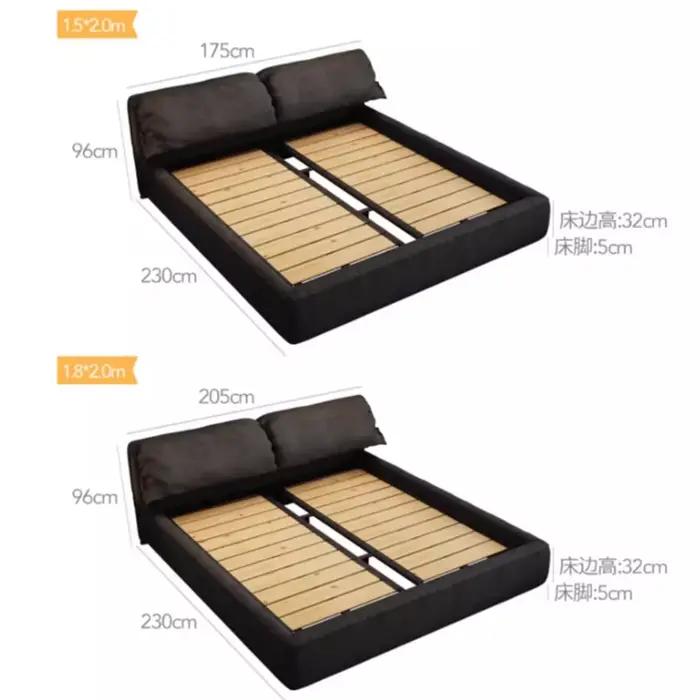 Lit de vanité fantaisie luxe multifonctionnel moderne tête de lit Double cadres Queen Size Muebles Para El Hogar meubles de maison