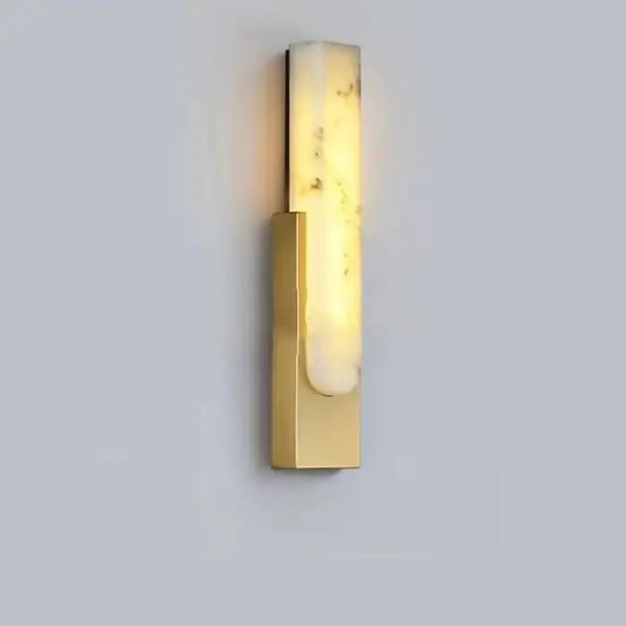 Applique murale LED en marbre doré de luxe