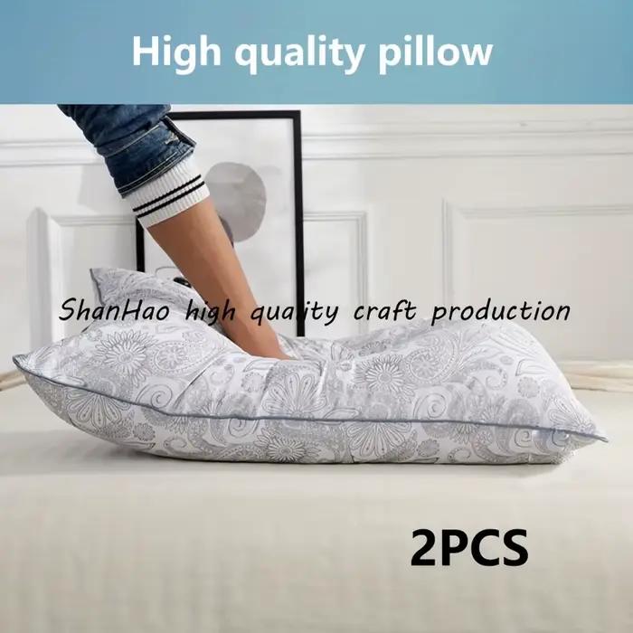 Oreiller de sommeil à motifs de texture brossée de haute qualité