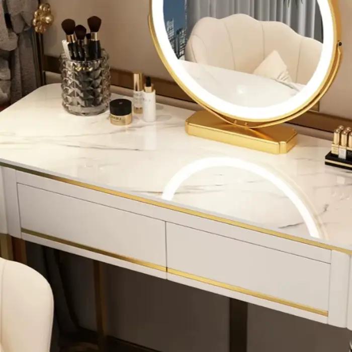 Coiffeuse de luxe moderne compacte avec miroir
