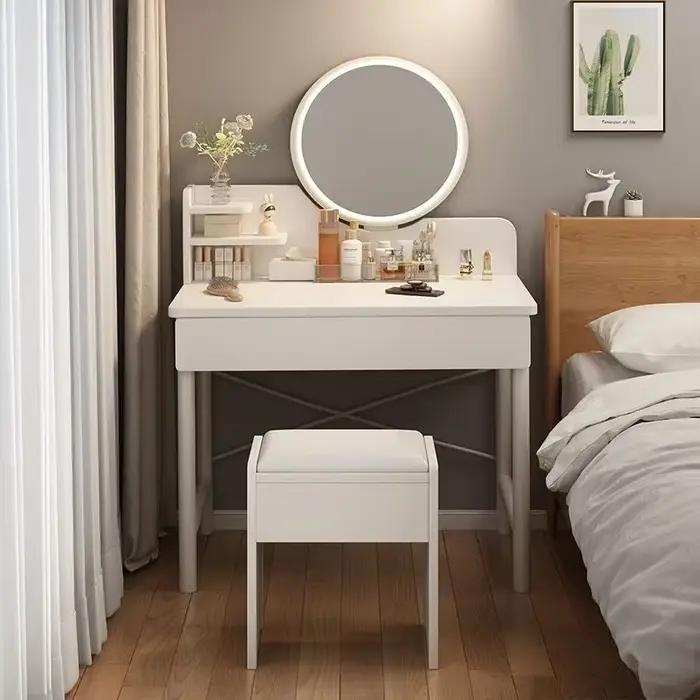 Commode chambre simple moderne petit appartement table de maquillage