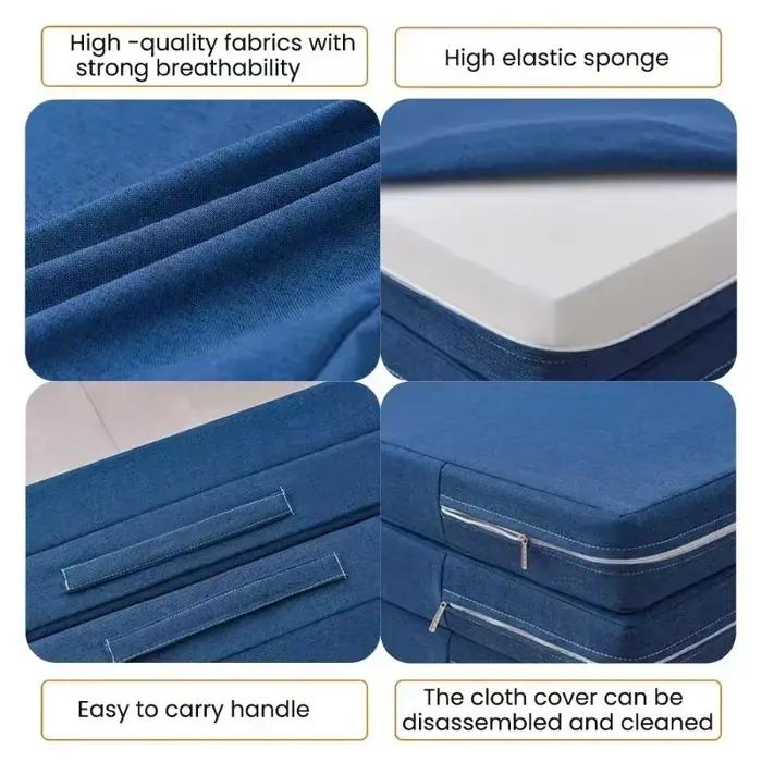 Matelas pliable en mousse à mémoire de forme pour lit simple, idéal pour la pause déjeuner au bureau, tapis simple, tatami, tapis de yoga