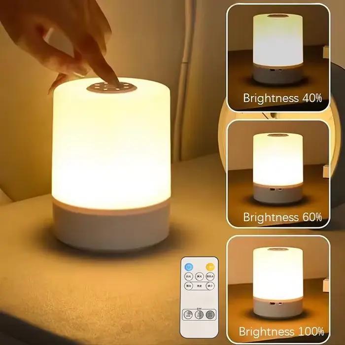 Chevet Led veilleuses Dimmable charge bureau lampes de nuit chambre