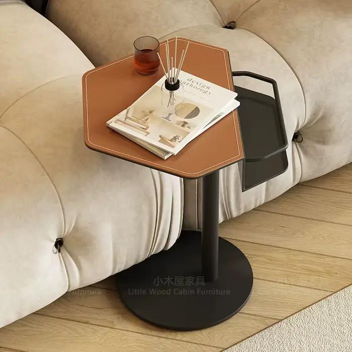 Tables d'appoint en métal pour chambre à coucher