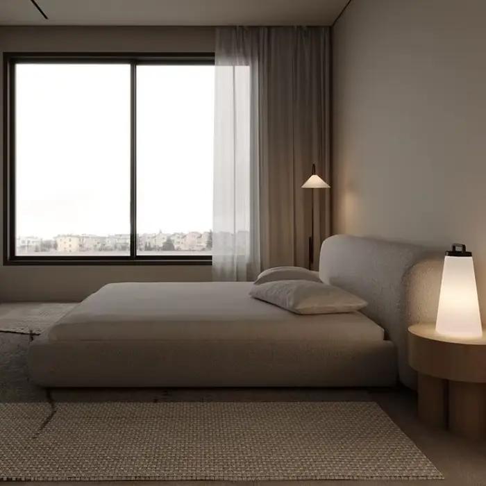 Crème Morden lit de luxe reine minimaliste multifonctionnel lit couchage français Letto matrimoniale Multifunzione meubles de maison