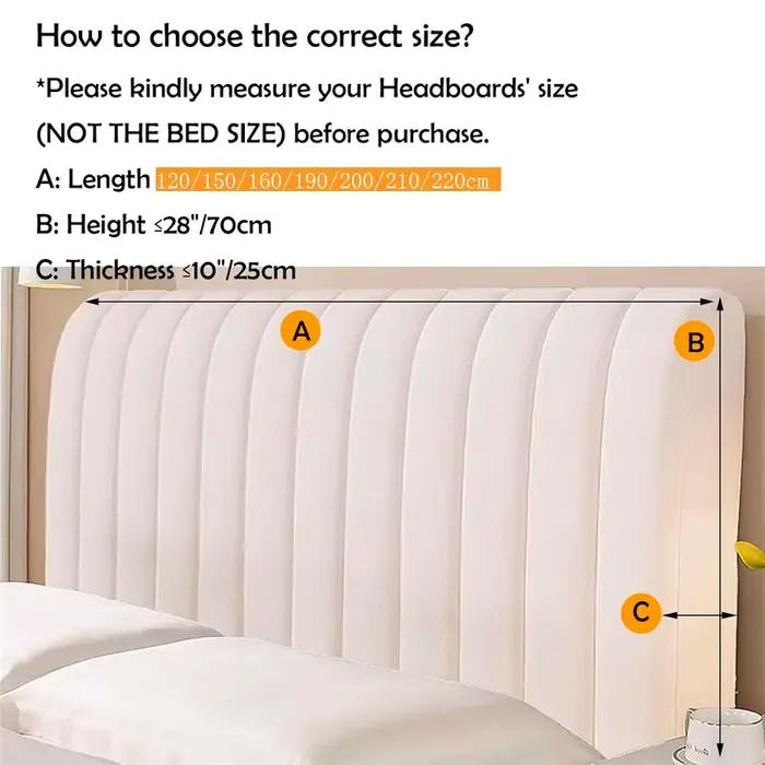 Housses de tête de lit extensibles pour lit Queen King Size