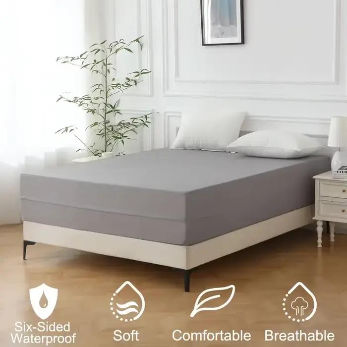 Protecteur de matelas imperméable à 6 côtés