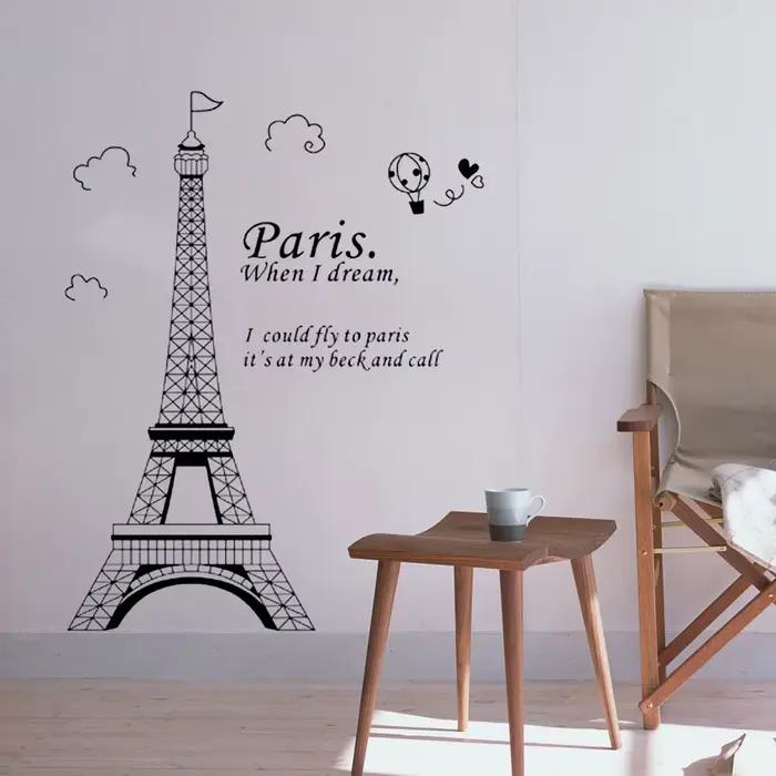 Papier peint romantique avec belle vue de la France