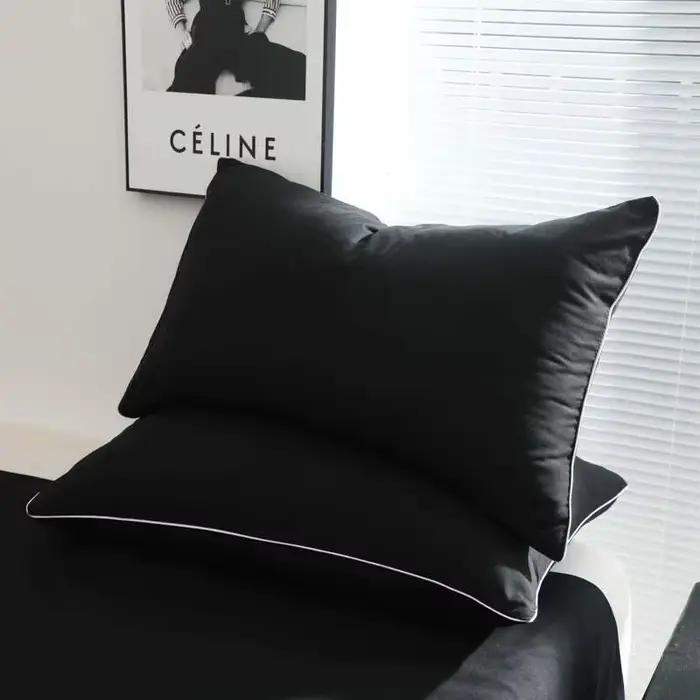Parure de lit noire – Parure de lit minimaliste Queen/King Size