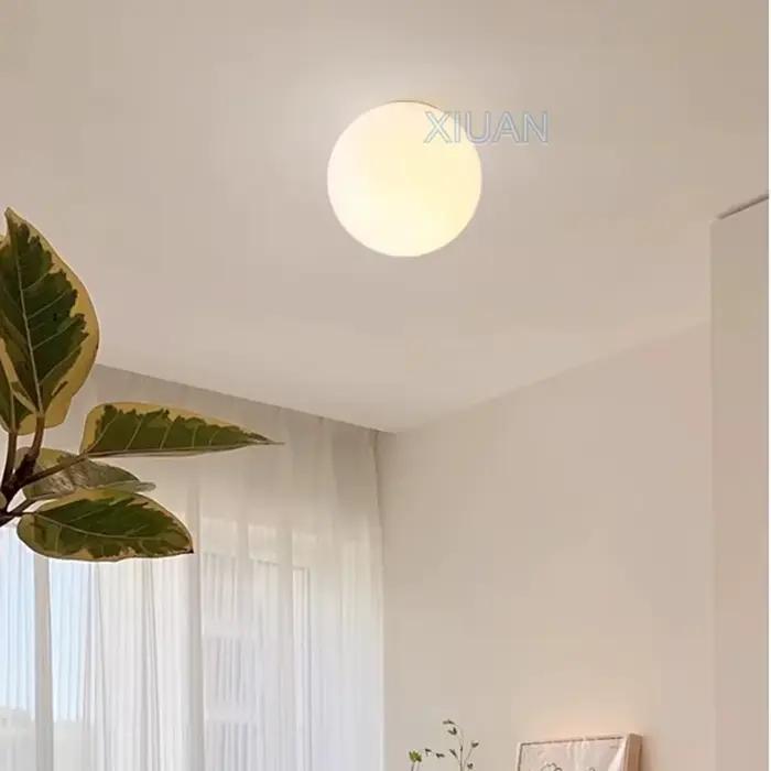 Lampe boule de verre moderne chambre chevet appliques 110V 220V applique murale ronde