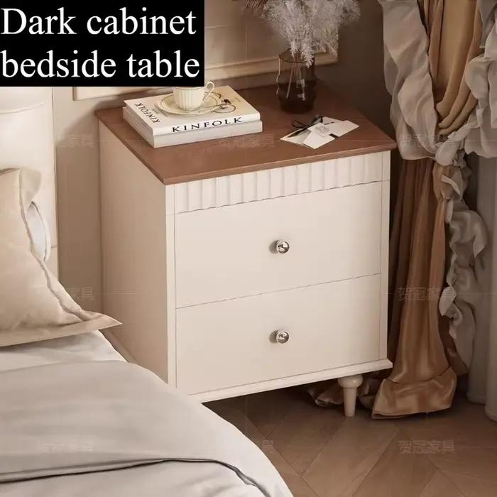 Table de chevet crème beige