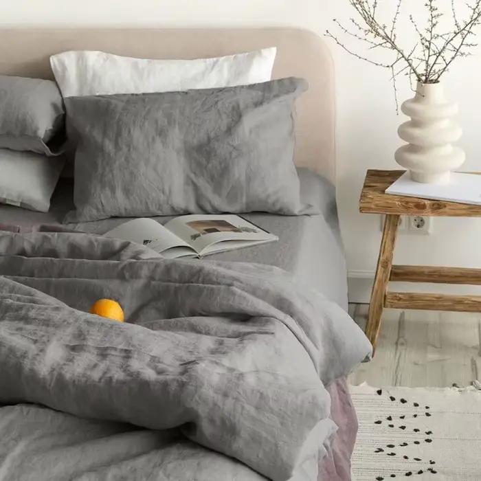 Ensemble de draps de lit 4 pièces 100% lin pur