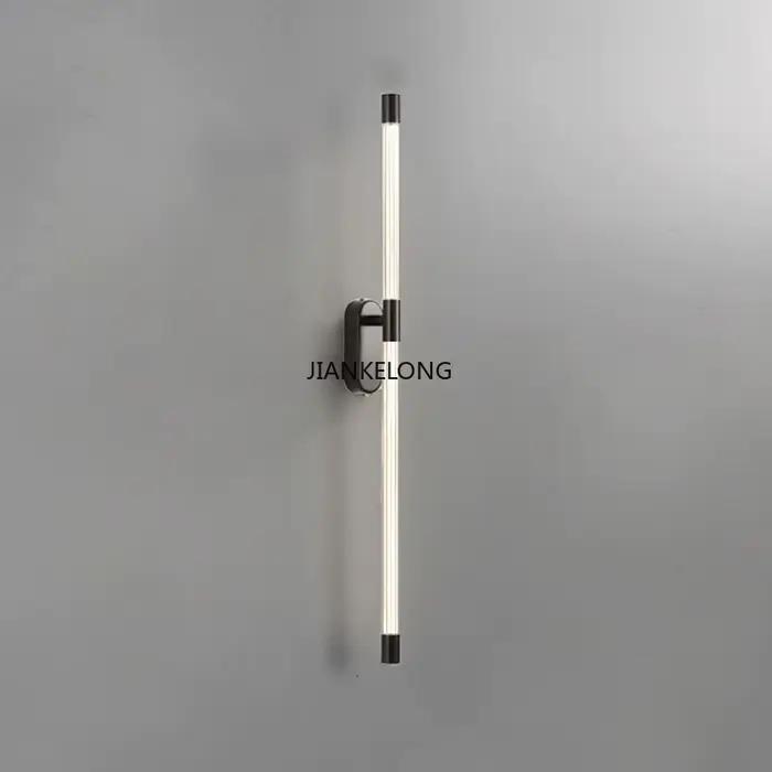 Lampe murale de chevet minimaliste longue pour chambre à coucher
