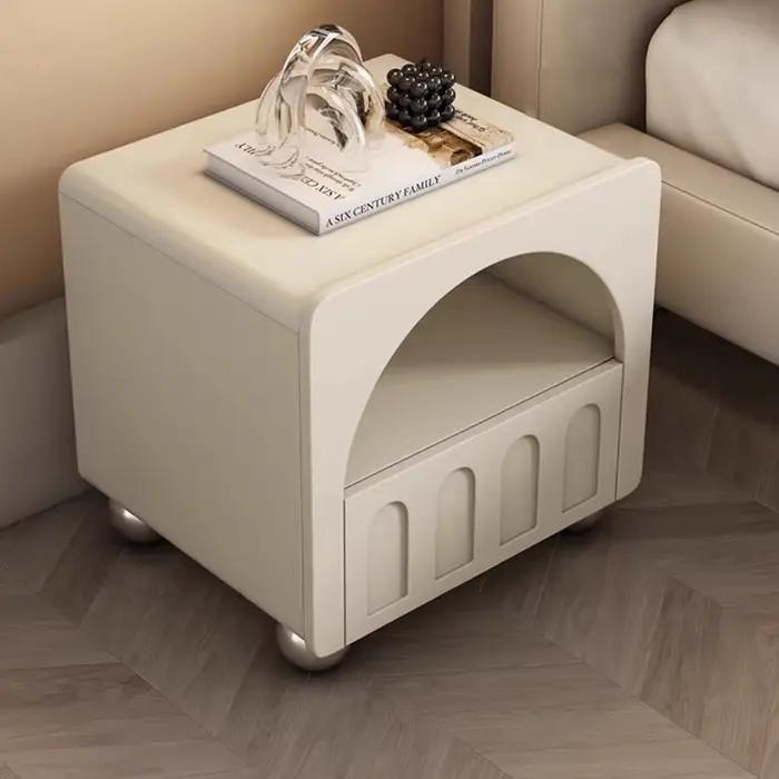 Avec rangement tables de chevet blanches Design minimaliste français