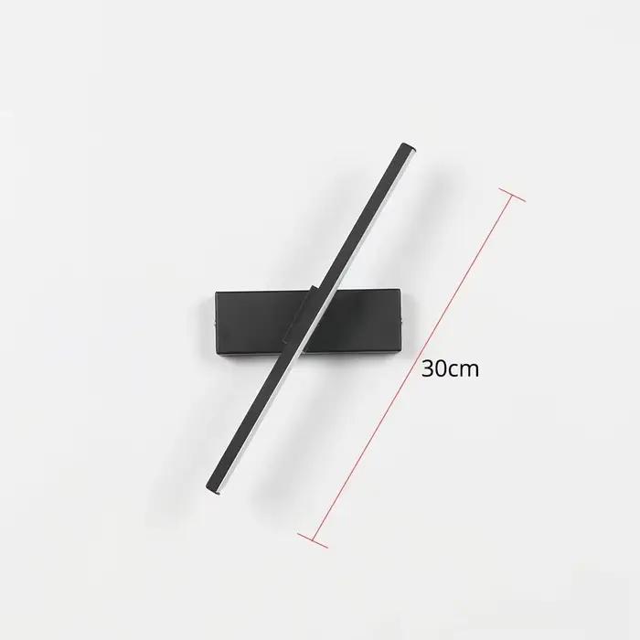 Applique murale de chevet de chambre à coucher 330 ° Angle de lumière réglable rotatif intérieur mur LED lampe Simple luminaire en aluminium AC90-160V
