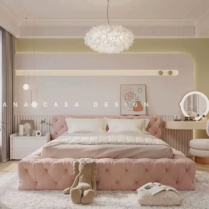 Lit de luxe européen confortable
