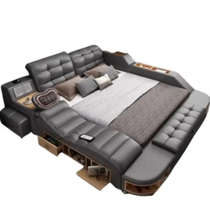 Lit de rangement en bois