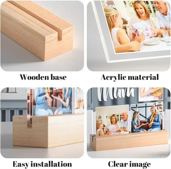 Lampe personnalisée Spotify avec photo, plaque de chanson personnalisée, cadeau d'anniversaire romantique, Leon