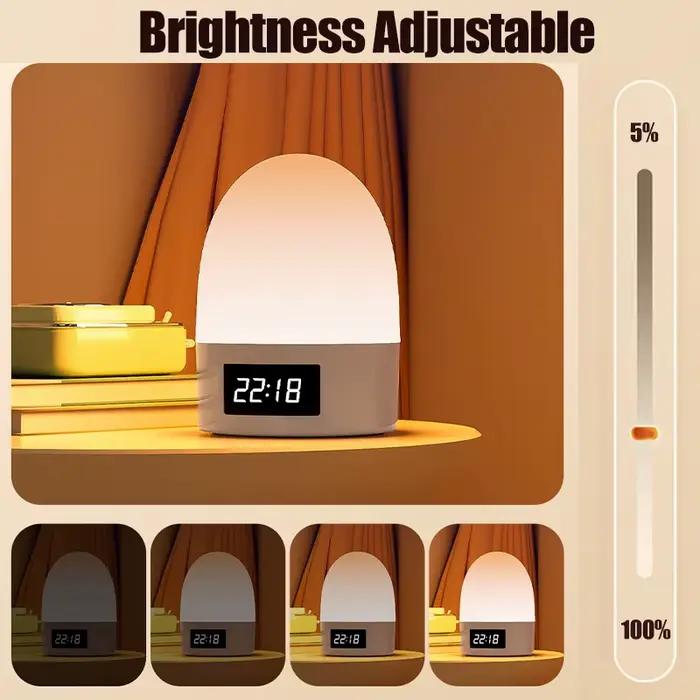 Tactile veilleuse Rechargeable 3 couleurs sans fil chambre de bébé lampe de chevet USB LED
