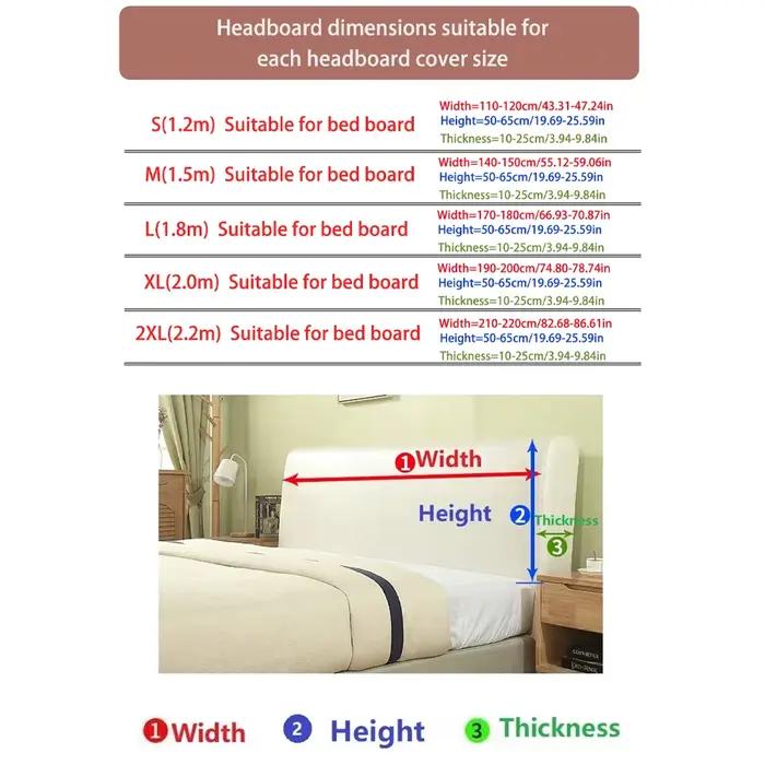 Housse de tête de lit en Jacquard élastique de haute qualité