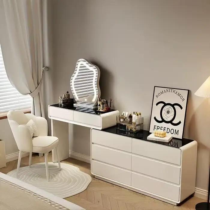 Armoire de rangement coiffeuse extensible