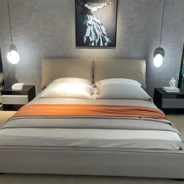 Lit en cuir de luxe italien Super King Size