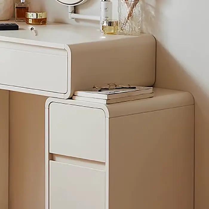 Commodes de chambre modernes blanches avec miroir
