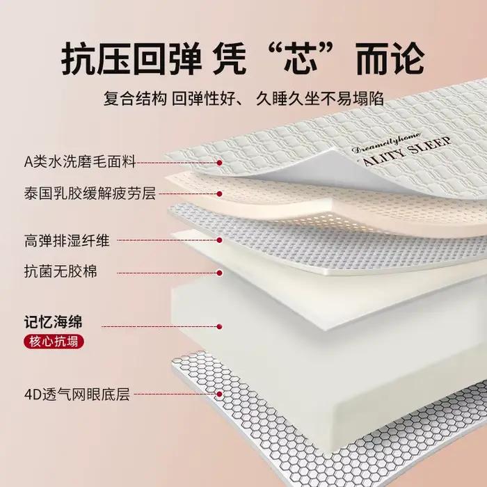 Matelas rembourré en coton à mémoire de forme
