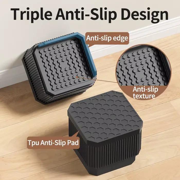 Rehausseurs de meubles pour pieds de lit : Supports empilables robustes