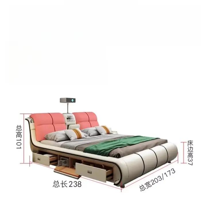 Lit Unique moderne esthétique salon De couchage chambre lit multifonctionnel luxe Cama De Lujo Para dortoir meubles De maison