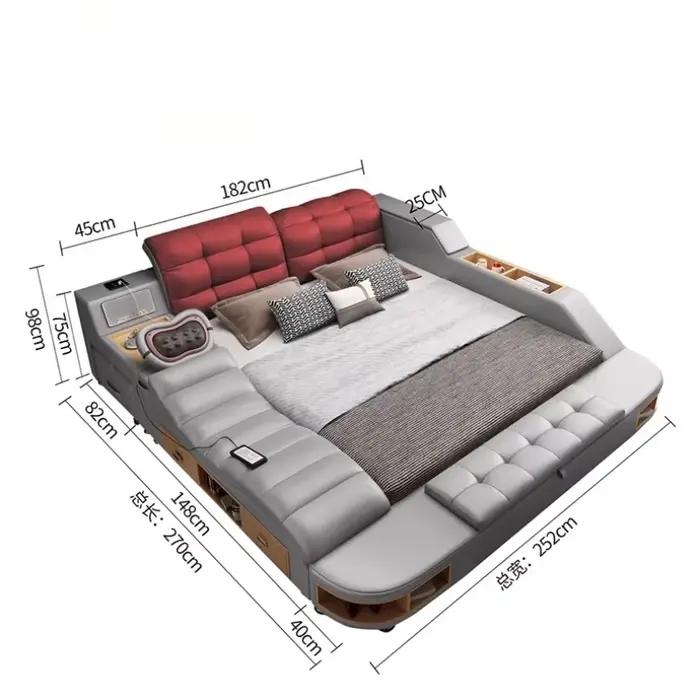 Lit de rangement en bois