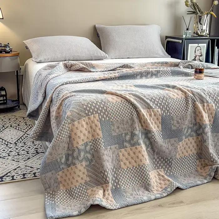 Couverture en mousseline 100% coton pour lit