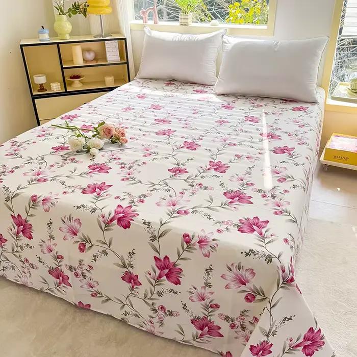 Un drap imprimé, literie respirante douce et confortable pour chambres à coucher