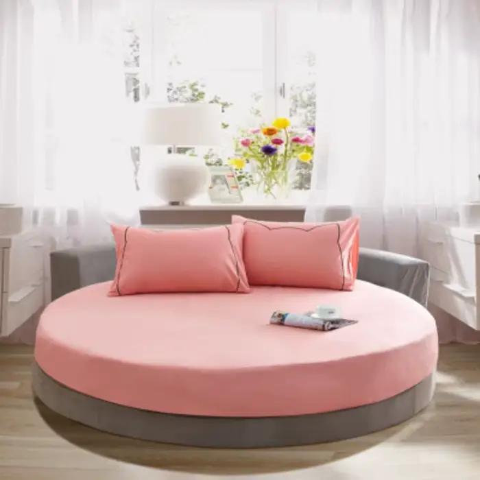 Drap de Lit Rond 100% Coton avec Bande artificiel astique