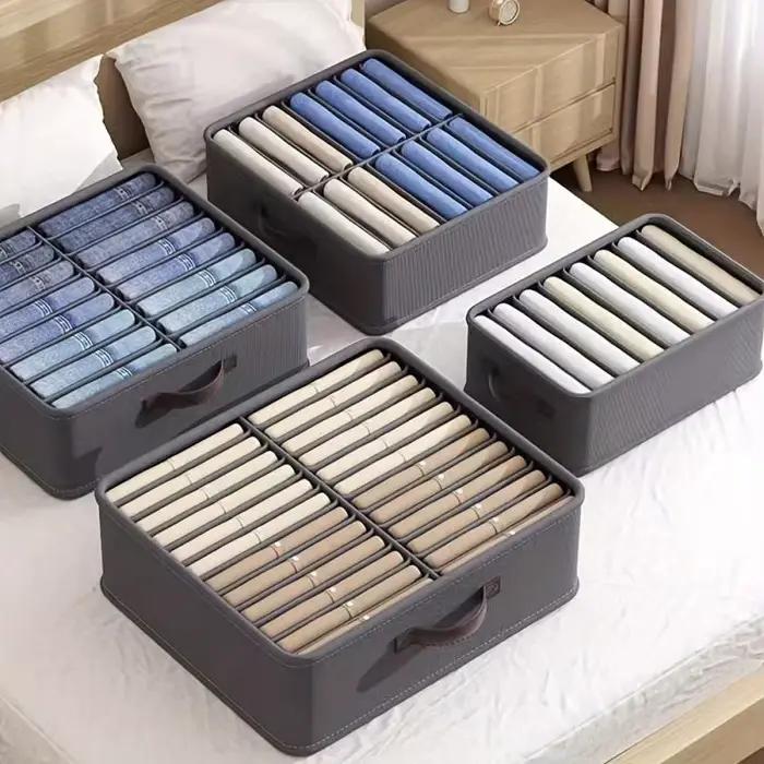 Organisateur de rangement de vêtements de garde-robe à 14/16/24 grilles