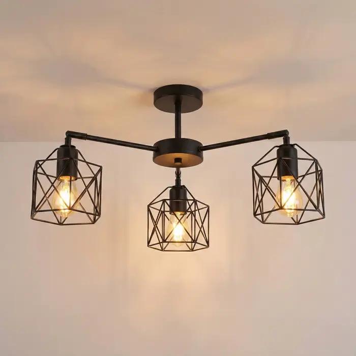 Luminaires en fer noir style loft vintage