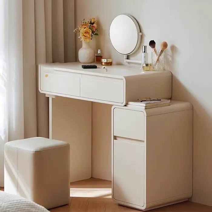 Rattan filles Coiffeuse nordique Vintage chambre Luxe