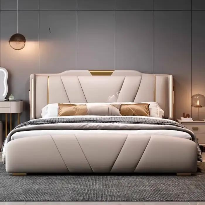 Lits classiques blancs princesse styliste européen esthétique confortable