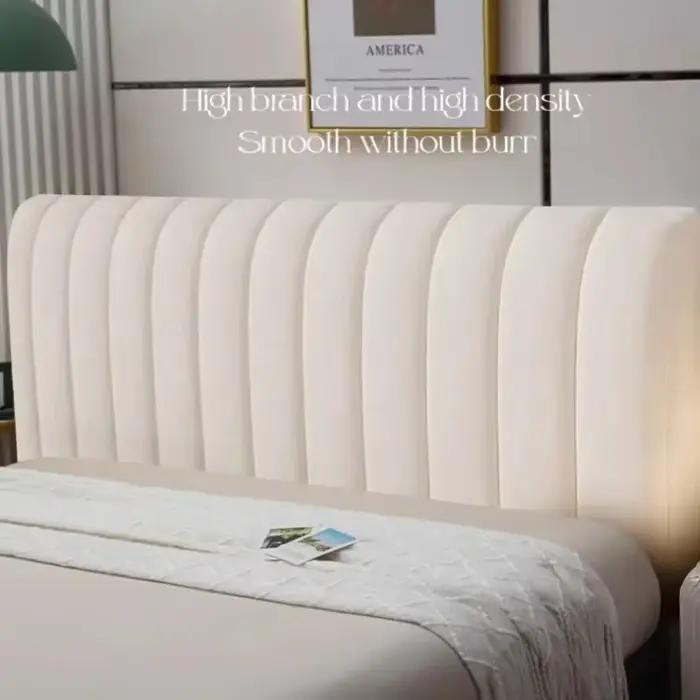 Housse de tête de lit de luxe en velours doux et épais