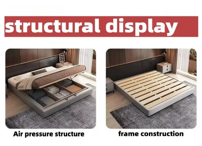 Lits de chambre king size 200x220cm et cadres de lit double