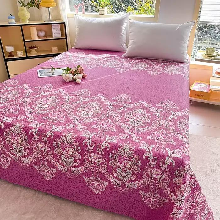 Un drap imprimé, literie respirante douce et confortable pour chambres à coucher