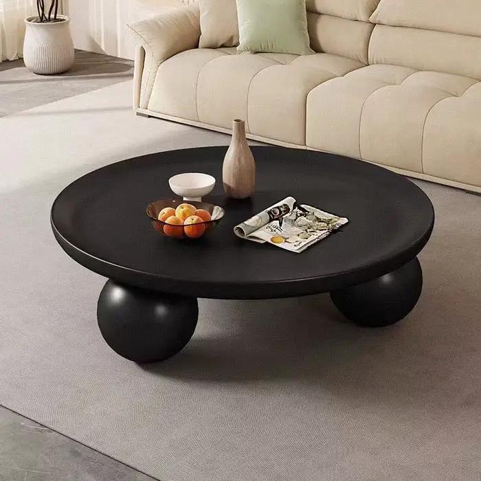 Table d'appoint ronde pour canapé