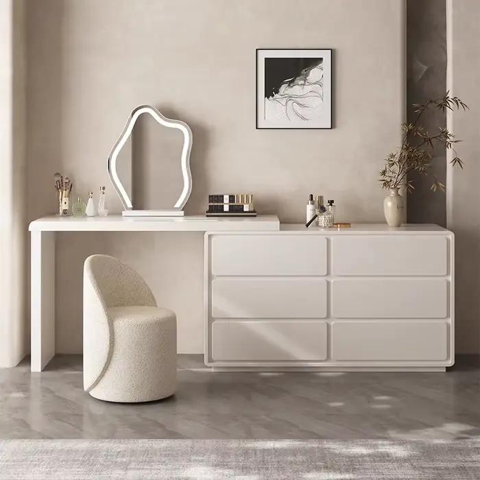 Avec tiroirs coiffeuse Design Style élégant vanité Table esthétique minimaliste Tocador De Maquillaje meubles De chambre