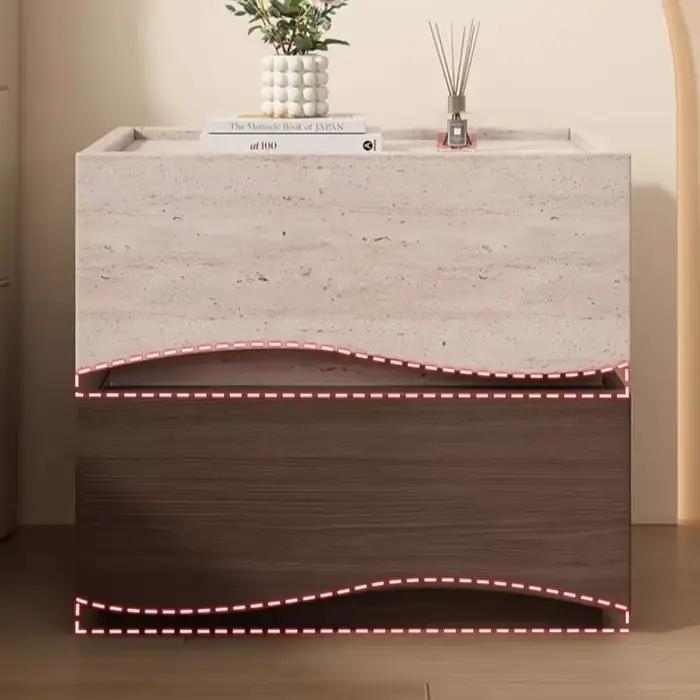 Table de chevet miniature nordique, esthétique, mignonne, avec rangement, pour chambre à coucher, mobilier de maison unique