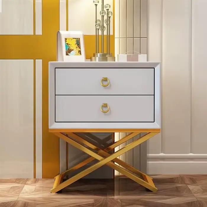 Table de chevet de luxe légère pour chambre à coucher