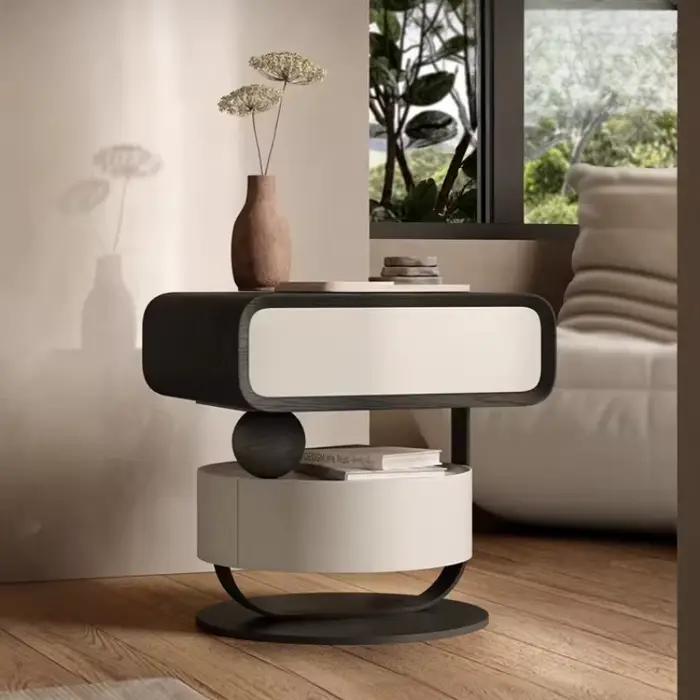 Table de chevet moderne avec tiroirs