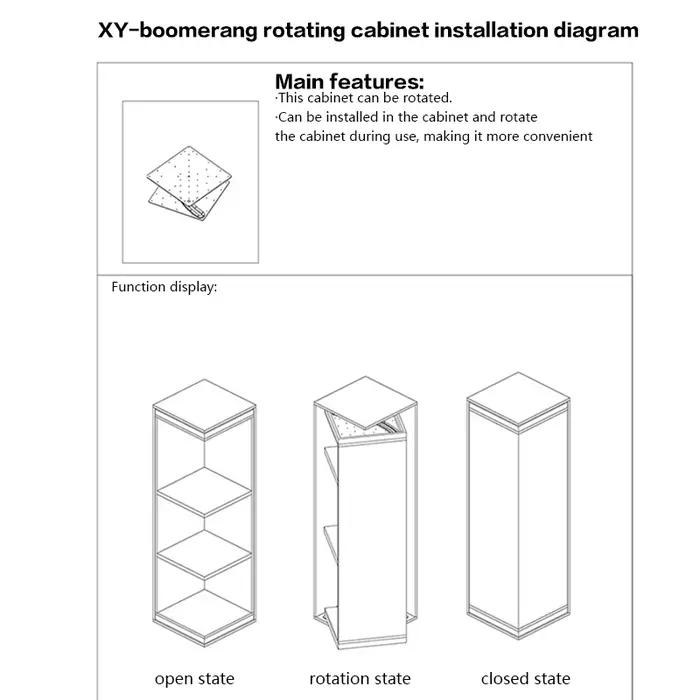 Armoire Rotative Résistante à 360 °