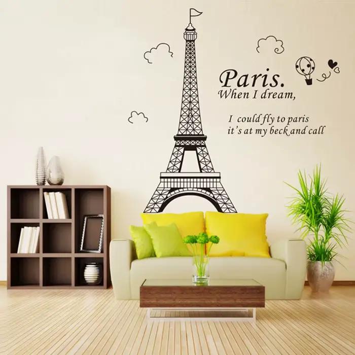 Papier peint romantique avec belle vue de la France